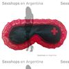 Antifaz de enfermera negro
